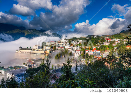 The beauty of Sapa Town in Vietnam 101049608