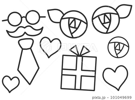 父の日なぬりえ 101049699