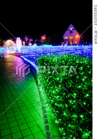 青いイルミネーション 101050361