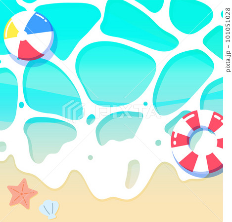 背景イラスト_きれいな海 背景イラスト_きれいな海 101051028