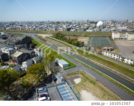野並上空景色　名古屋市天白区 101051507