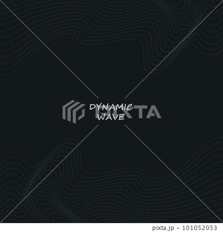 Abstract background with wave dot pattern....のイラスト素材 [101052053] - PIXTA