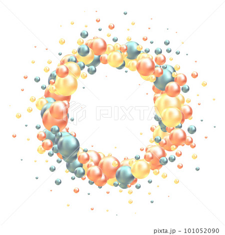 realistic 3d balls with shadow. Design element. eps 10 101052090