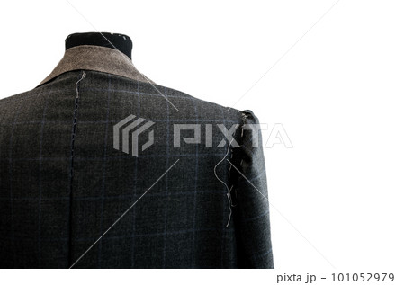 tailored back suit jacket isolated on white background 101052979