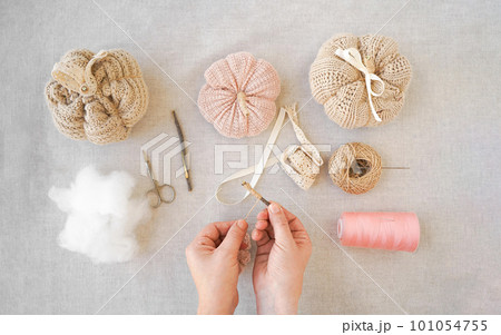 5. Step-by-step instructions. Making interior pumpkins from textiles, knitted fabric, alterations from an old sweater, hobbies, diy. Crafts for Thanksgiving. 5. Step-by-step instructions. Making interior pumpkins from textiles, knitted fabric, alterations from an old sweater, hobbies, diy. Crafts for Thanksgiving. 101054755