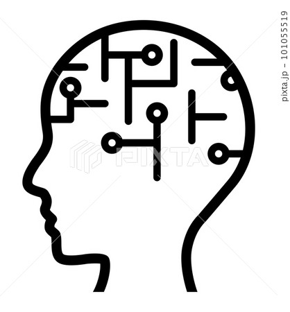 横顔と頭の回路 101055519