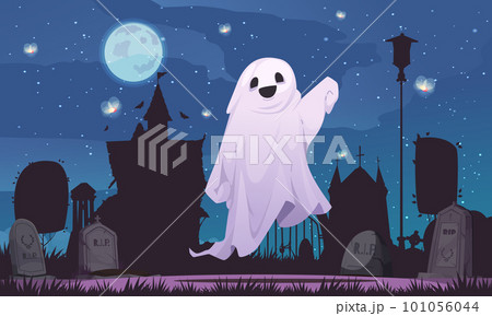 Ghost Cartoon Poster 101056044
