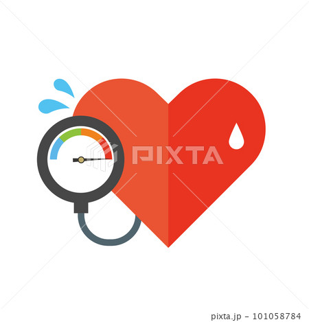 危険な血圧状態のイメージイラスト 危険な血圧状態のイメージイラスト 101058784