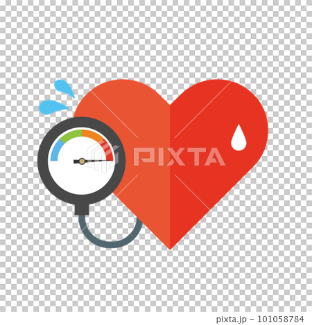 危険な血圧状態のイメージイラスト 危険な血圧状態のイメージイラスト 101058784