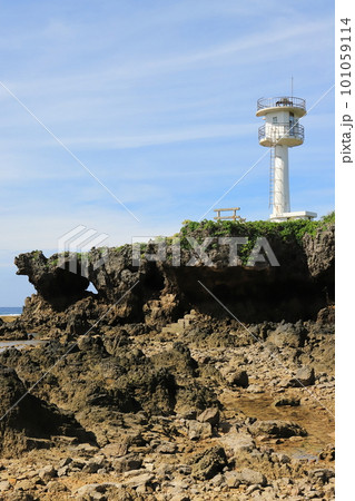 沖縄　本部　備瀬埼灯台 101059114