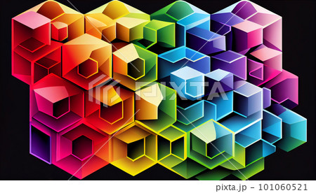 Generative AI, Spectrum Fusion: A Mesmerizing Array of Overlapping Geometric Shapes Generative AI, Spectrum Fusion: A Mesmerizing Array of Overlapping Geometric Shapes 101060521