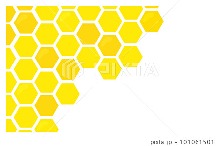 蜂蜜背景素材左うえ飾り 蜂蜜背景素材左うえ飾り 101061501