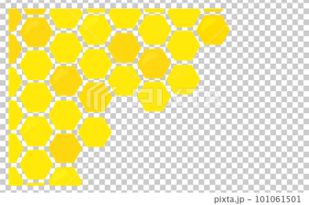 蜂蜜背景素材左うえ飾り 蜂蜜背景素材左うえ飾り 101061501
