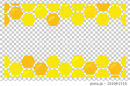 蜂蜜背景素材上下裝飾 101061510