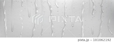 Realistic rain shower water drops down vector 101062192