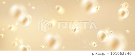 Background of water with oil bubbles, collagen Background of water with oil bubbles, collagen 101062240