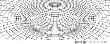 Black hole, wormhole, wireframe grid of tunnel Black hole, wormhole, wireframe grid of tunnel 101062446