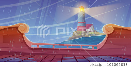 Sea stormy landscape background with lighthouse Sea stormy landscape background with lighthouse 101062853