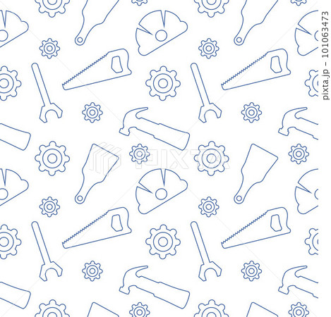 Happy Labor Day Seamless Pattern Design Illustration with Different Professions in Template Hand Drawn Happy Labor Day Seamless Pattern Design Illustration with Different Professions in Template Hand Drawn 101063473