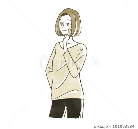笑顔の女性 101063534
