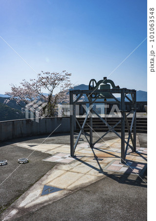 崎津集落チャペルの鐘展望公園と満開の桜 101063548