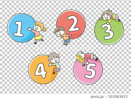 子供　数字　見出し 101063655