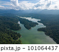 Aerial view beauty clear Klang Gates Dam 101064437