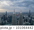 Aerial view KLCC tower skyscraper 101064442