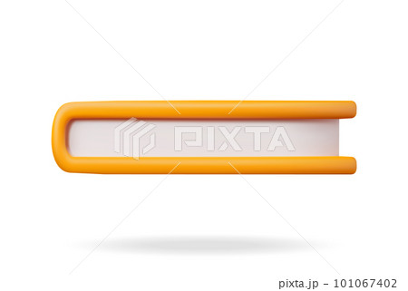 3D Closed Book Isolated on White Background 3D Closed Book Isolated on White Background 101067402