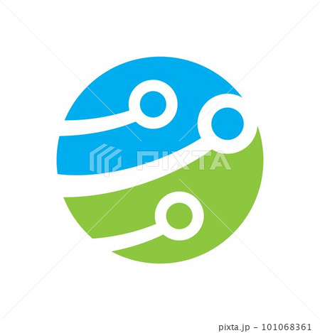 Global logo tech vector icon illustration Global logo tech vector icon illustration 101068361