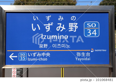 いずみ野駅 駅名標 いずみ野駅 駅名標 101068481