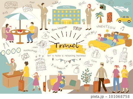 旅行を楽しむ人達 101068758