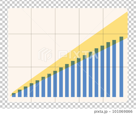 Vector illustration of savings chart Vector illustration of savings chart 101069866