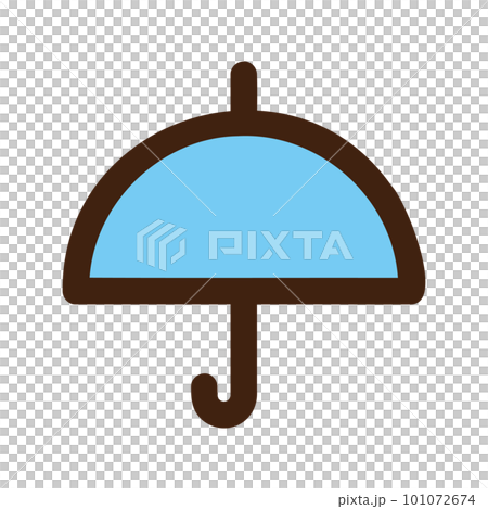 Simple and cute umbrella icon Simple and cute umbrella icon 101072674