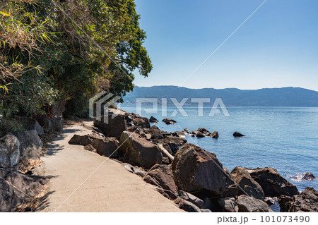 若尊鼻の遊歩道の風景 若尊鼻の遊歩道の風景 101073490