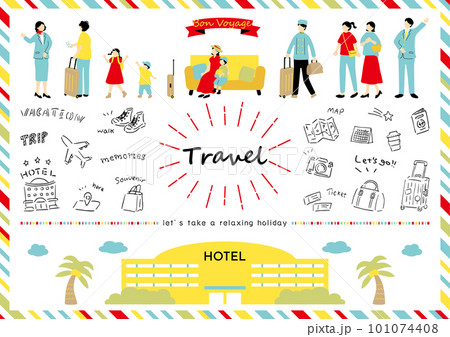 旅行を楽しむ人達 旅行を楽しむ人達 101074408