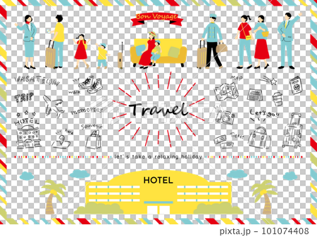旅行を楽しむ人達 旅行を楽しむ人達 101074408