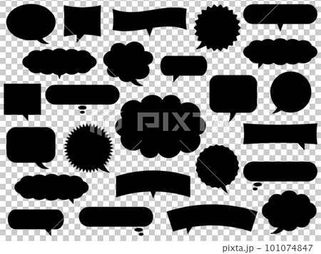 一套 25 個簡單的黑色氣球 101074847