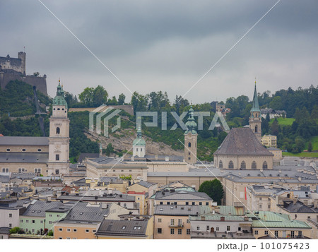 Salzburg Austria inner city with churches 101075423