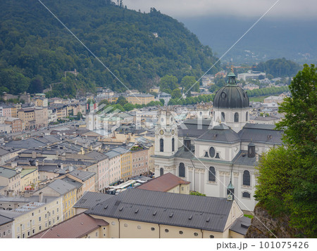Salzburg Austria inner city with churches 101075426