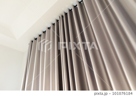 Curtain window interior decoration in living room 101076184