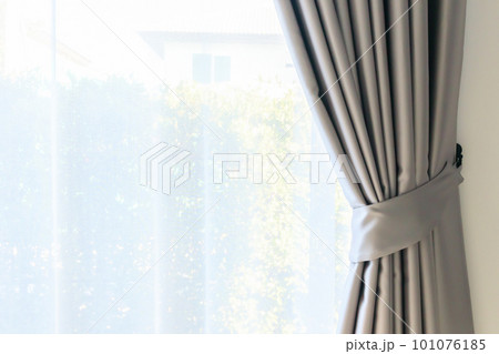 Curtain window interior decoration in living room 101076185