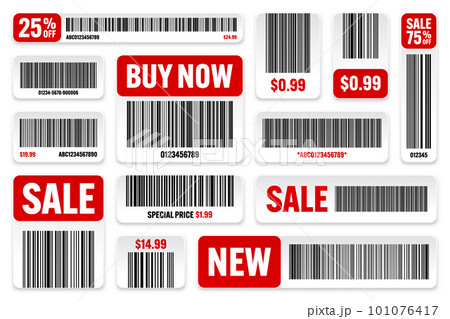 Barcode With Price Business Product Price Tag Bar Code Royalty Free