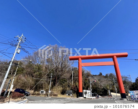 筑波山神社大鳥居  101076574