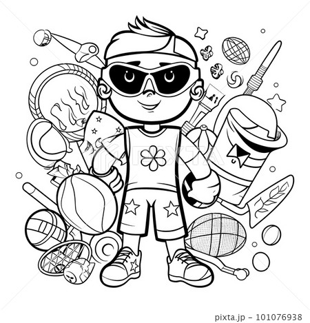 happy students clipart black and white