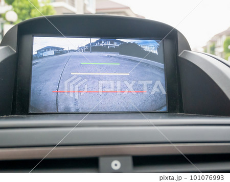 Car rear view video camera screen monitor display 101076993