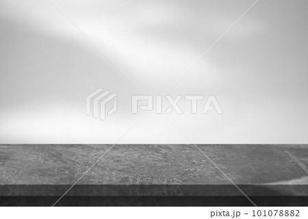 Marble table with tree shadow drop on white wall background for mockup product display Marble table with tree shadow drop on white wall background for mockup product display 101078882
