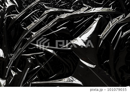 transparent plastic film wrap overlay texture background 101079035