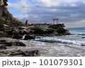 大明神岩の赤鳥居 101079301