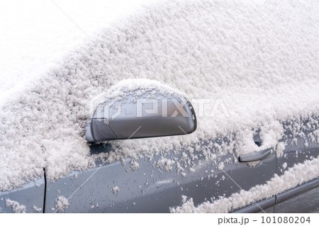 Part of the car covered by snow Part of the car covered by snow 101080204